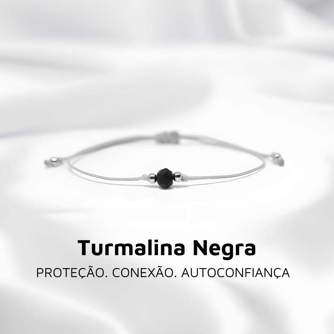 Pulsera Amuleto - Turmalina Negra