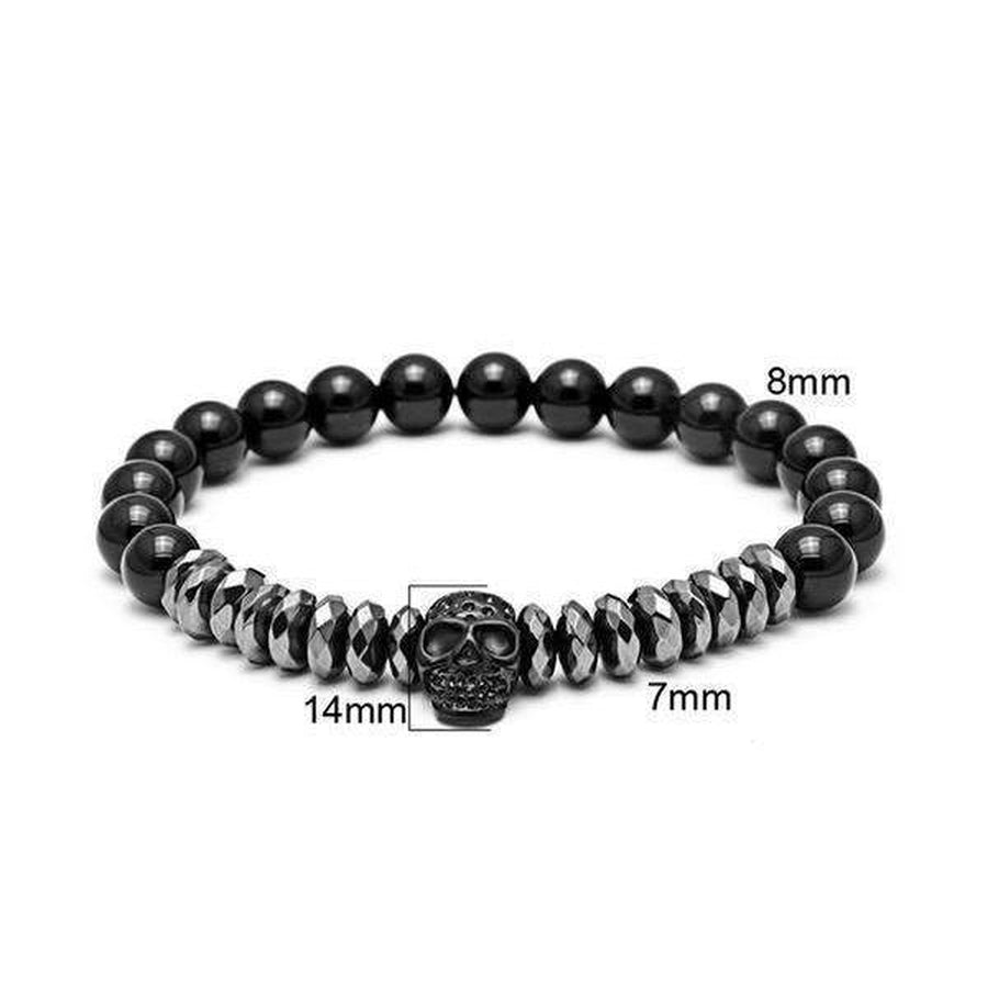 Pulseira Masculina de Força - Hematita e Titânio