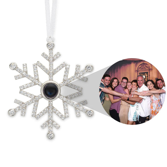 Ornamento Personalizado Floco de Neve